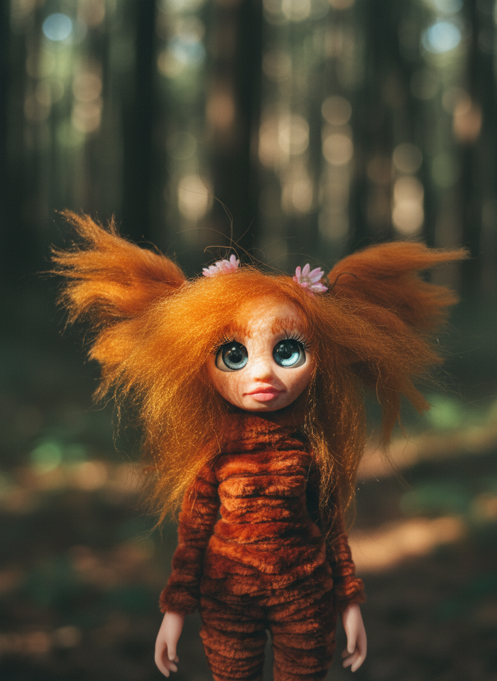 Cloe, Guardiana Pixie de Sabiduría, hecha a mano por Duendes del Uruguay