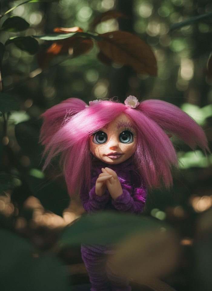 Mila, Guardiana Pixie de Espiritualidad, hecha a mano por Duendes del Uruguay