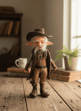 Felix — figura artesanal de guardián de la abundancia y el dinero, hecha por Duendes del Uruguay, vista 8